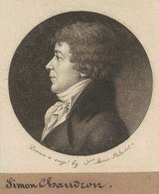 Jean Simon Chaudron, 1801. Creator: Charles Balthazar Julien Févret de Saint-Mémin