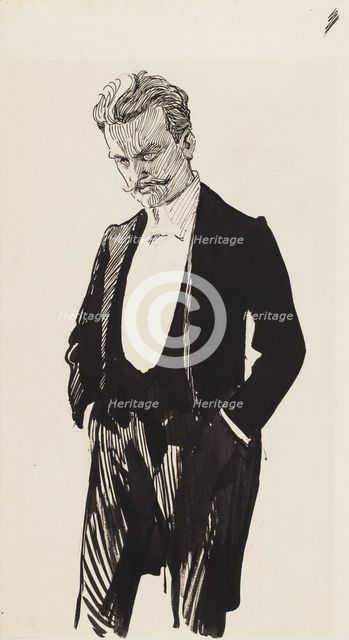 Jean Sibelius. Artist: Edelfelt, Albert Gustaf Aristides (1854-1905)