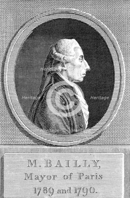 Jean Sylvain Bailly (1736-1793), French astronomer, writer and politician. Artist: Unknown