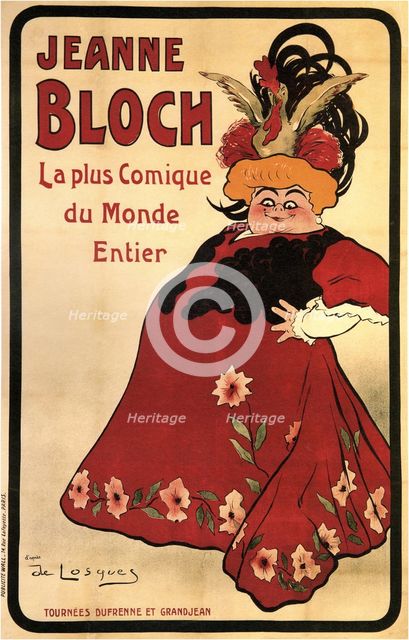 Jeanne Bloch, 1908. Artist: Losques, Daniel de (1880-1915)