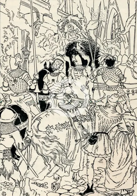 'Jeanne D'Arc at Orleans', c1895. Artist: Eugene Samuel Grasset.