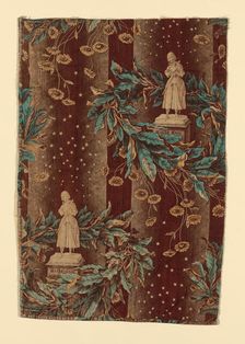 Jeanne d'Arc (Joan of Arc), (Furnishing Fabric), France, 1839/40. Creator: Unknown