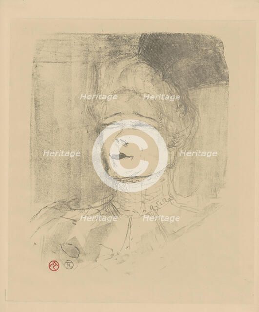 Jeanne Granier (1852-1939), c. 1898. Creator: Toulouse-Lautrec, Henri, de (1864-1901).
