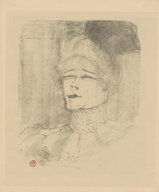 Jeanne Granier (1852-1939), c. 1898. Creator: Toulouse-Lautrec, Henri, de (1864-1901)