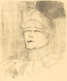 Jeanne Granier, 1896. Creator: Henri de Toulouse-Lautrec