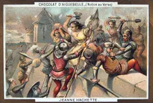 Jeanne Hachette defends Beauvais, 1472, (19th century)