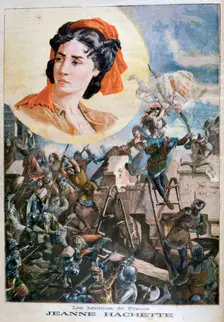Jeanne Hachette, French heroine, 1894. Artist: Paul Merwart