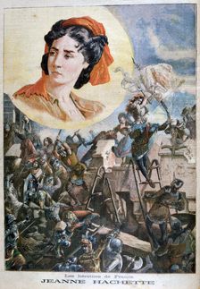 Jeanne Hachette, French heroine, 1894. Artist: Paul Merwart