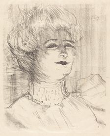 Jeanne Hading, 1896. Creator: Henri de Toulouse-Lautrec