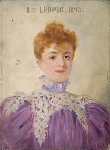 Jeanne Ludwig (1867-1898), member of the Comédie-Française, 1896. Creator: Marcel Baschet