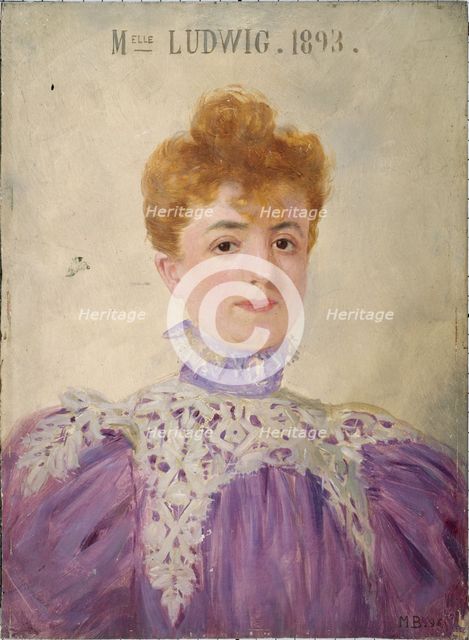 Jeanne Ludwig (1867-1898), member of the Comédie-Française, 1896. Creator: Marcel Baschet.