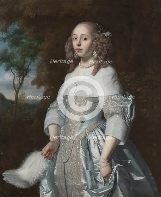 Jeanne Parmentier, 1634-1710, married De Geer, 1656. Creator: Bartholomeus van der Helst.