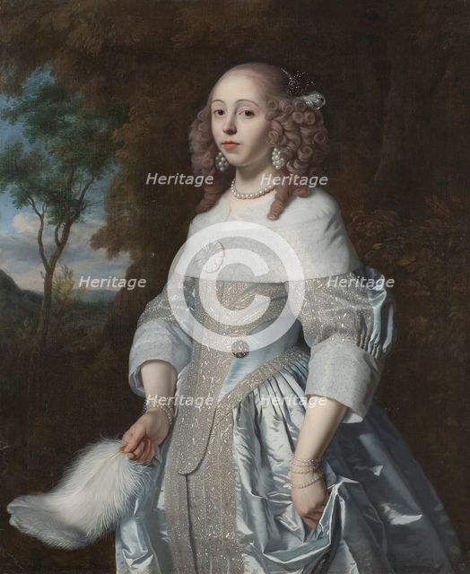 Jeanne Parmentier, 1634-1710, married De Geer, 1656. Creator: Bartholomeus van der Helst.