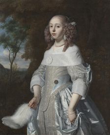 Jeanne Parmentier, 1634-1710, married De Geer, 1656. Creator: Bartholomeus van der Helst
