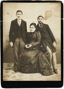 Jeanne Proust née Weil and her two sons Marcel and Robert