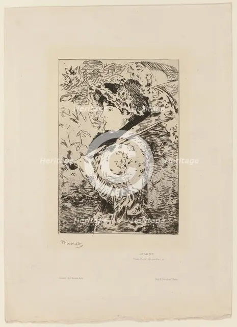 Jeanne (Spring), 1902. Creator: Henri-Charles Guerard.