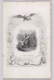 Jeanne the Redhead, from The Songs of Béranger, 1829. Creator: Melchior Péronard