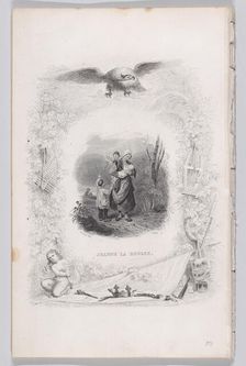 Jeanne the Redhead, from The Songs of Béranger, 1829. Creator: Melchior Péronard