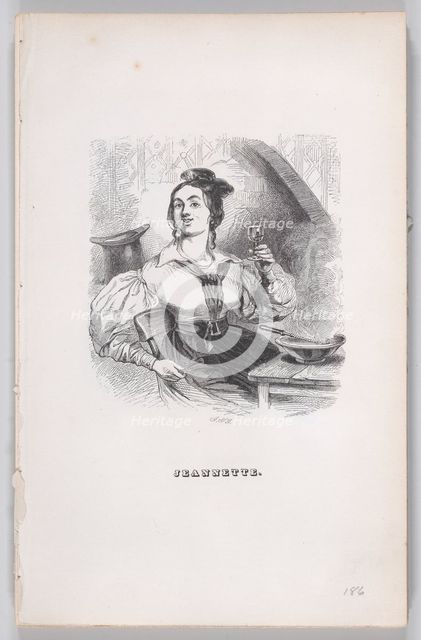 Jeannette from The Complete Works of Béranger, 1836. Creator: John Thompson.