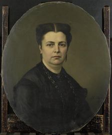 Jeanette Antoinette Pietermaat (1818-1870), wife of Pieter Mijer, 1876. Creator: Jan Hendrik Neuman