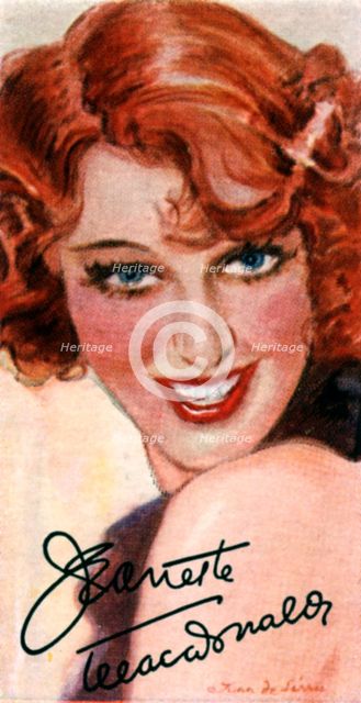 Jeanette MacDonald, (1903-1965), singer and actress, 20th century. Artist: Unknown