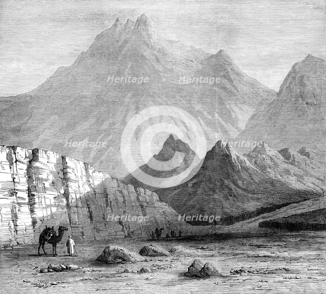 Jebel-El-Nur, regarded by Dr. Beke as Mount Sinai, 1874. Creator: Unknown.