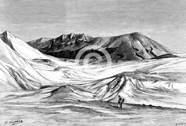 Jebel Khanfusa, the Sahara Desert, North Africa, 1895.Artist: Barbant