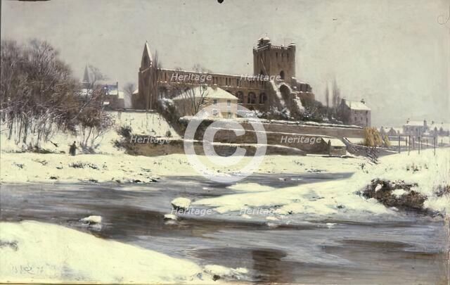 Jedburgh Abbey, 1876. Creator: George Reid.
