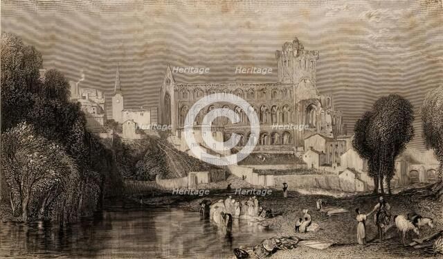 Jedburgh Abbey, 1833. Creator: Robert Brandard.