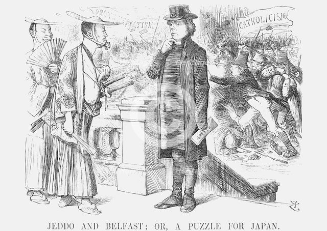 'Jeddo and Belfast; or, a Puzzle for Japan', 1872. Creator: Joseph Swain.