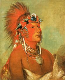 Jee-hé-o-hó-shah, Cannot Be Thrown Down, a Warrior, 1832. Creator: George Catlin