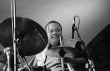 Jeff Tain Watts, Brecon Jazz Festival, Brecon, Wales, Aug 1998. Creator: Brian O'Connor