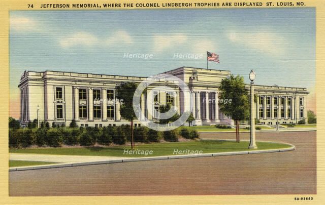 Jefferson Memorial Building, St Louis, Missouri, USA, 1935. Artist: Unknown