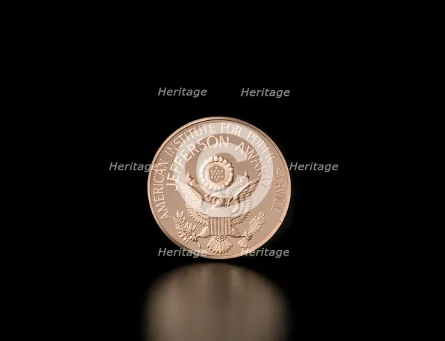 Jefferson Award Medal presented to Dr. Sally K. Ride, 1984. Creator: Franklin Mint.