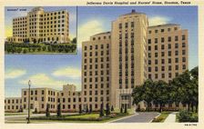 Jefferson Davis Hospital and nurses home, Houston, Texas, USA, 1940