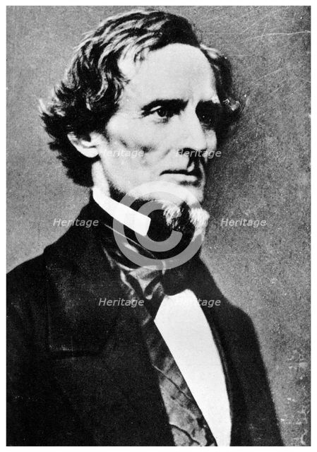 Jefferson Davis, President of the Confederate States of America, c1855-1865 (1955). Artist: Unknown