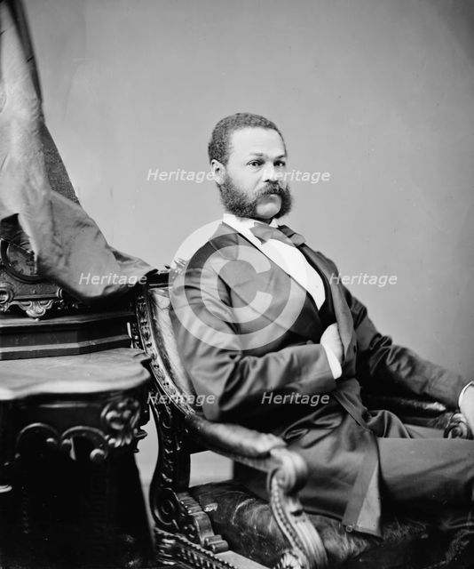 Jefferson Franklin Long of Georgia, between 1860 and 1875. Creator: Unknown.