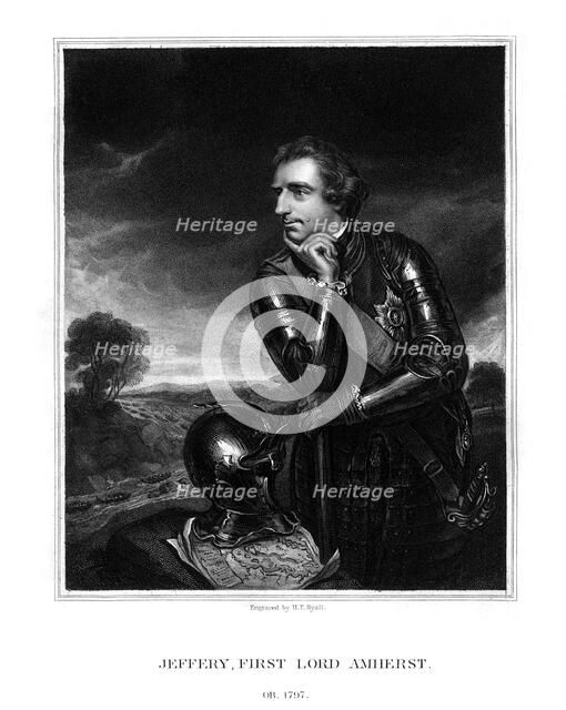 Jeffery Amherst, 1st Baron Amherst, Commander-in-Chief of the British Army, (1832).Artist: Henry Thomas Ryall