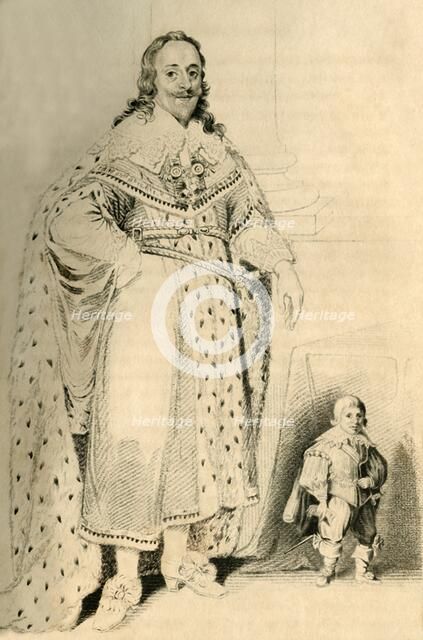 'Jeffery Hudson, Aged 30 Years, 18 Inches high. - Dwarf to King Charles the First', 1821. Creator: R Page.