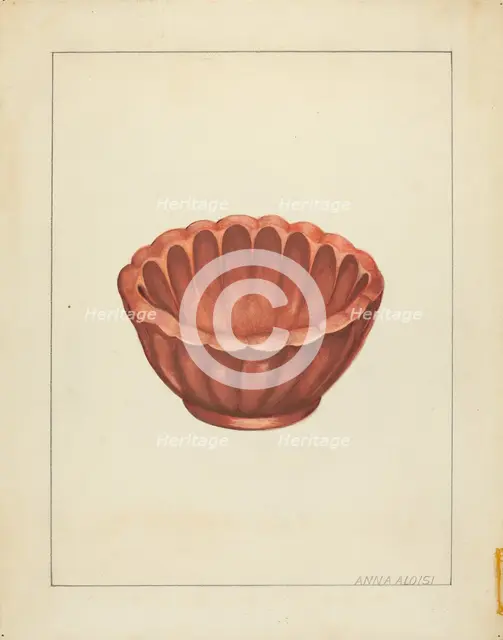 Jelly Mold, c. 1939. Creator: Anna Aloisi.