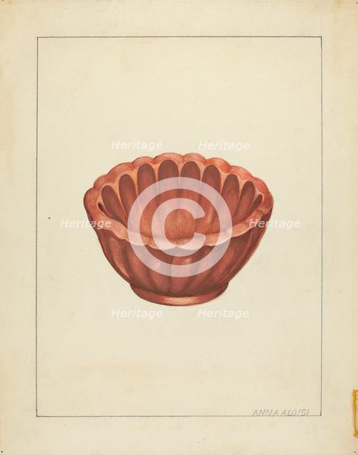Jelly Mold, c. 1939. Creator: Anna Aloisi.