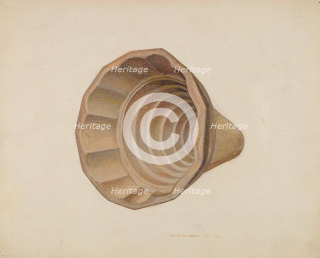 Jelly Mold, c. 1940. Creator: George H. Alexander.