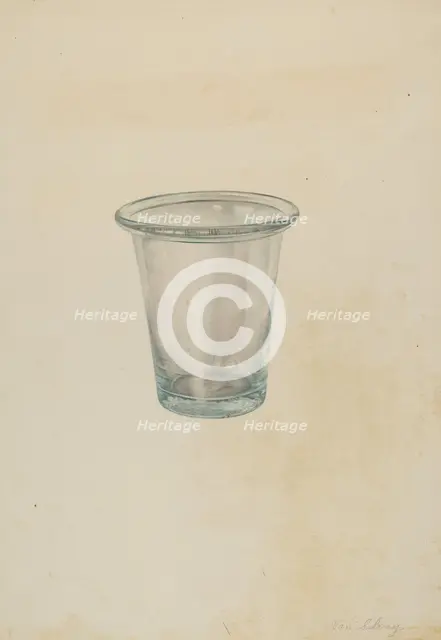 Jelly Tumbler, 1935/1942. Creator: Van Silvay.