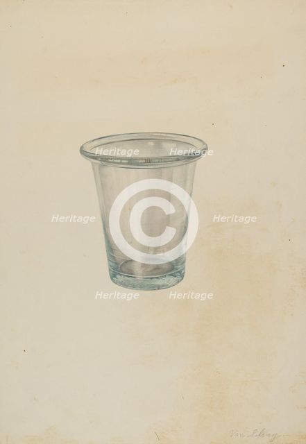 Jelly Tumbler, 1935/1942. Creator: Van Silvay.