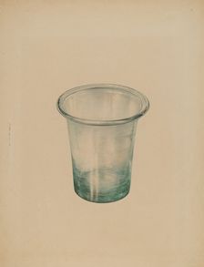 Jelly Tumbler, c. 1940. Creator: Unknown