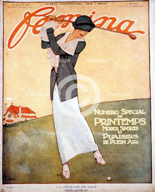 Jemima, magazine cover, French, May 1913. Artist: Unknown