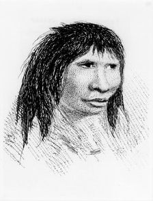 Jemmy Button, the Fuegian adopted by Fitzroy's expedition, in 1834 (1839)