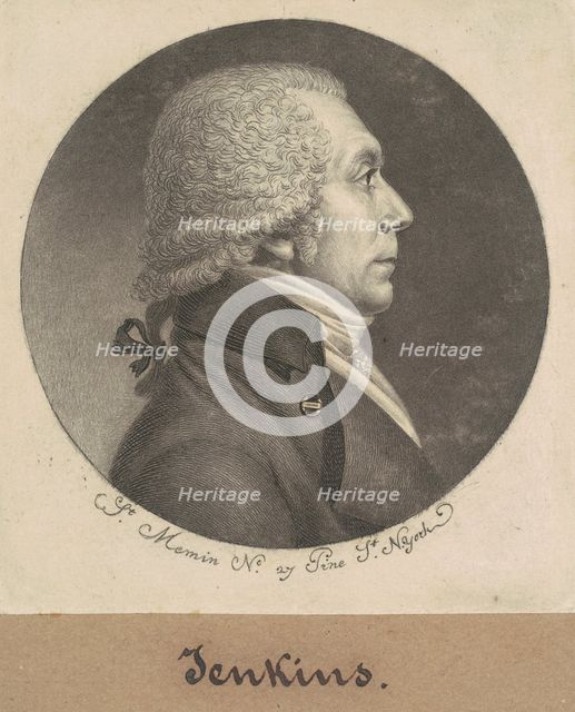 Jenkins, 1798. Creator: Charles Balthazar Julien Févret de Saint-Mémin.