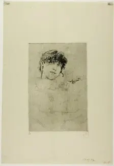 Jennie Gerson, c. 1880. Creator: Robert Frederick Blum