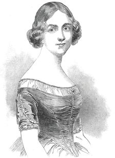 Jenny Lind, the celebrated Swedish vocalist, 1845. Creator: Smyth